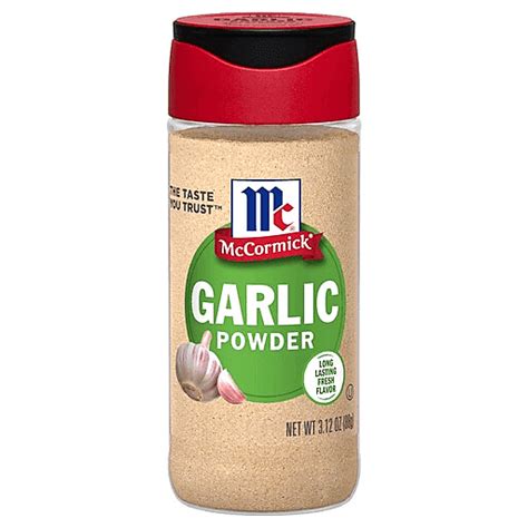 Mc Cormick Garlic Powder 3 12 Oz Spices Table Salt Rubs