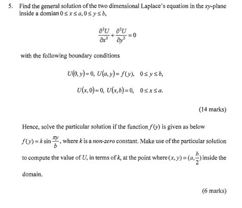 Solved Find The General Solution Of The Two Dimensional Chegg