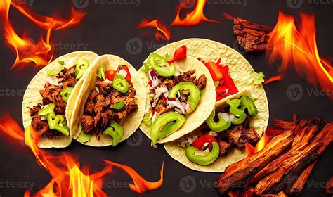 Mexican food delicious Tacos. 13757127 Stock Photo at Vecteezy