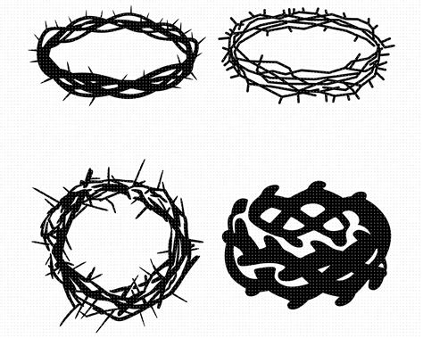 Jesus Svg Jesus With Crown Of Thorn Mens Cut File Svg Png Silhouette Hot Sex Picture