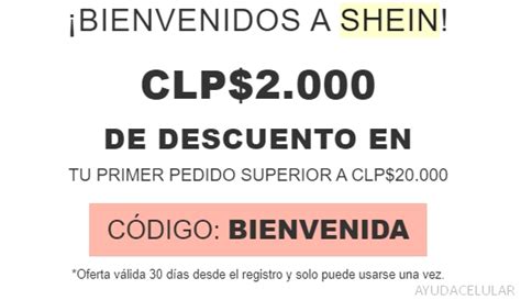 Códigos de descuento para comprar en SHEIN desde Chile 2021 Ayuda