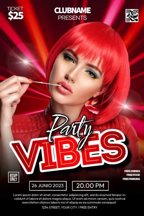 Vibes Night Party Template Postermywall