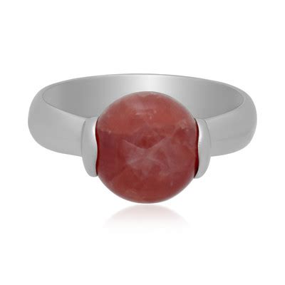 Anello In Argento Con Rodocrosite 2838PU Gioielli Juwelo