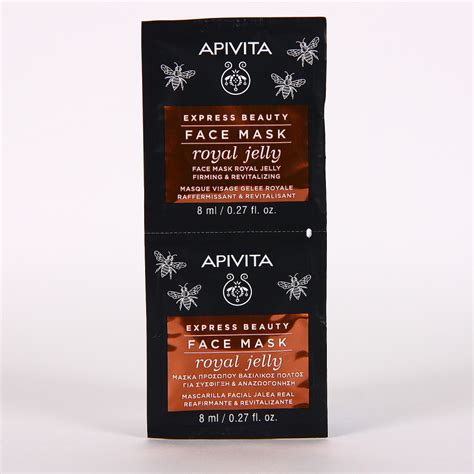 Apivita Express Gold Mascarilla Facial Reafirmante Con Jalea Real 2x8ml