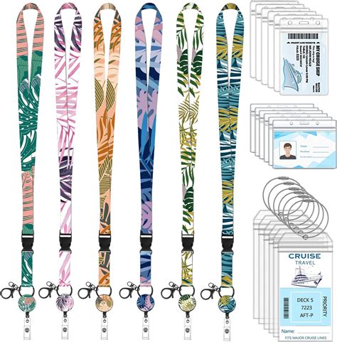 Amazon 24 Pcs Cruise Lanyards For Ship Cards Kits Includes 6 Pack