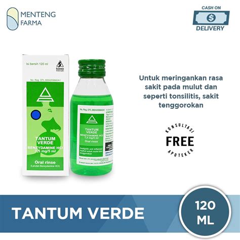 Jual Tantum Verde Oral Rinse 120 ML Obat Kumur Mulut Dan Tenggorokan