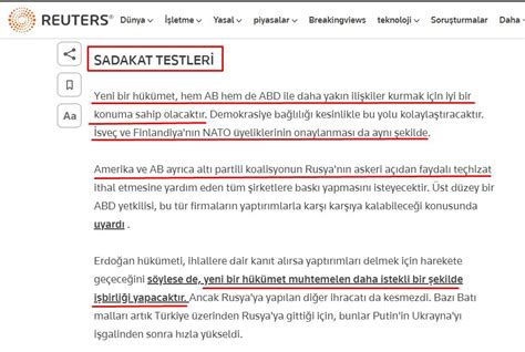 Ak Tolgali On Twitter Reuters Haber Ajans Ihtimaller Ad Alt Nda