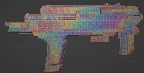 3d Model Plasma Machine Gun Vr Ar Low Poly Cgtrader