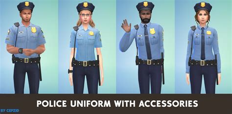 Police Uniform With Accessories (Requested) by Cepzid