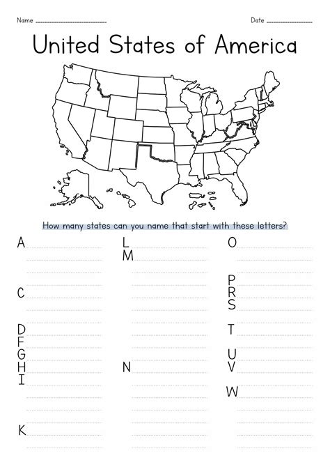 11 blank map worksheet – Artofit