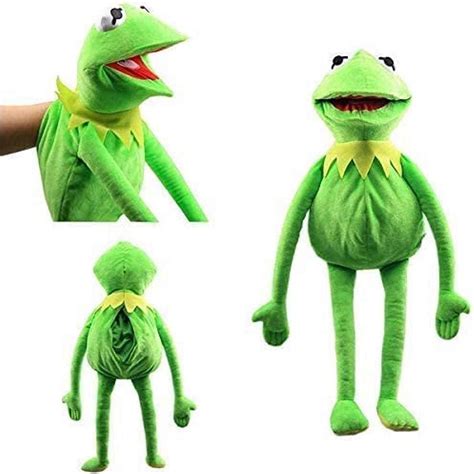 Akls Frog Plush Hand Puppet - Sesame Kermit The Frog Soft Toy ...