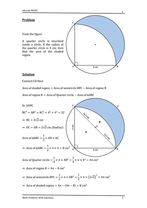 Geometry Math Problems by educatemath - Issuu