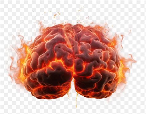 Png Brain Fire Burning Brain Free Png Rawpixel