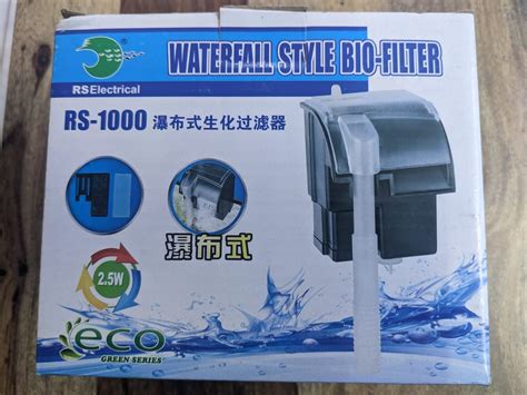 RS 1000 Waterfall/ Hang on Back Filter – Splashy Fin: Buy Aquarium ...