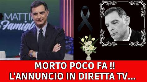 Tragedia In Diretta TV Tiberio Timperi Scoppia In Lacrime Annunciando