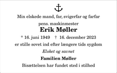 D Dsannonce For Erik M Ller Nordjyske Dk