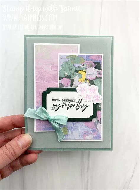 Stampin Up New Fancy Flora Sympathy Card Artofit