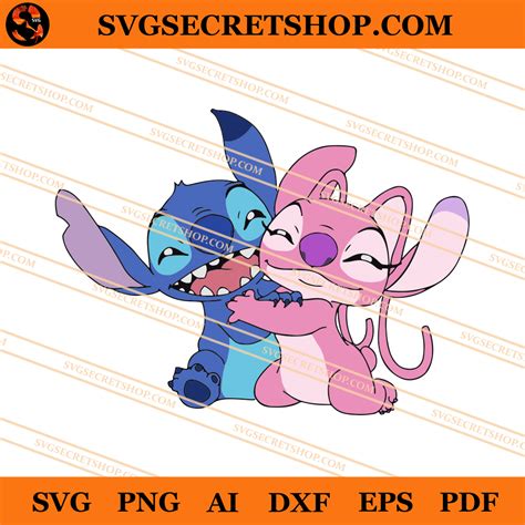 Stitch And Angel Hugging SVG, Stitch SVG, Disney SVG | SVG Secret Shop