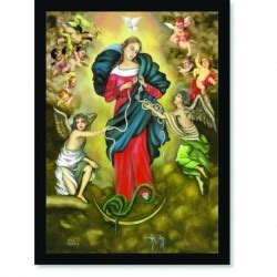 Quadro Poster Catolico Nossa Senhora Desatadora Dos N S