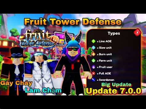 Fruit Tower Defense Big Update C G V Test Unit Aokiji V Sabo Khi C