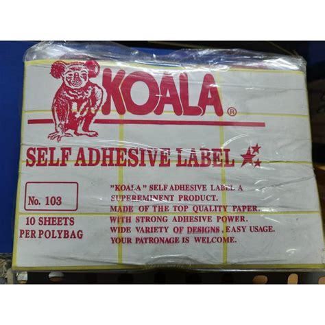 Jual Kertas Sticker Label Koala No 103 Stiker Tempel Shopee Indonesia