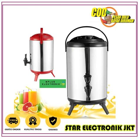 Jual Nagako Termos Air Milk Tea Bucket Termos Dispenser Liter