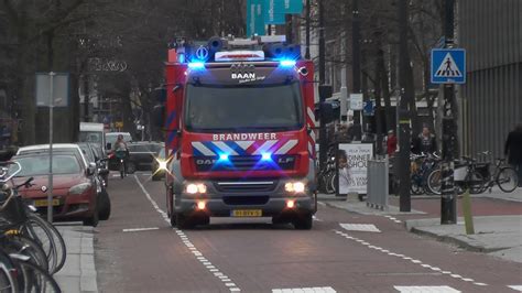 Brandweer Baan Ts Met Spoed Naar Een Oms Melding In Rotterdam Youtube