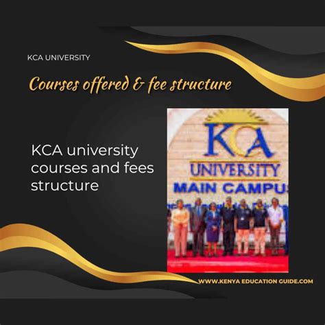 KCA university courses and fees structure [2024 Intake] - Kenya ...