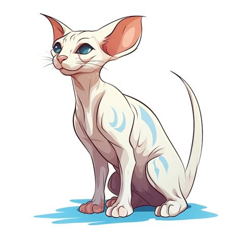 Premium Vector Sphynx Cat Vector Cartoon