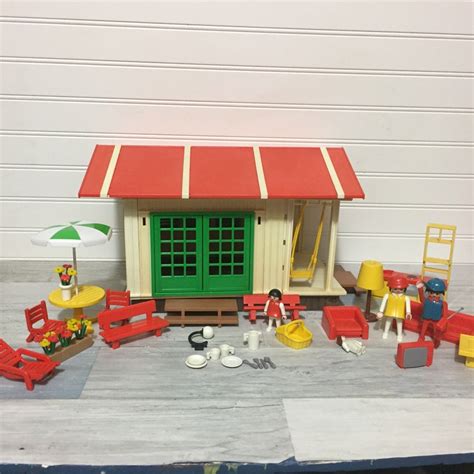 Playmobil Lot 3771 Beach House Cottage And Park Playground Etsy