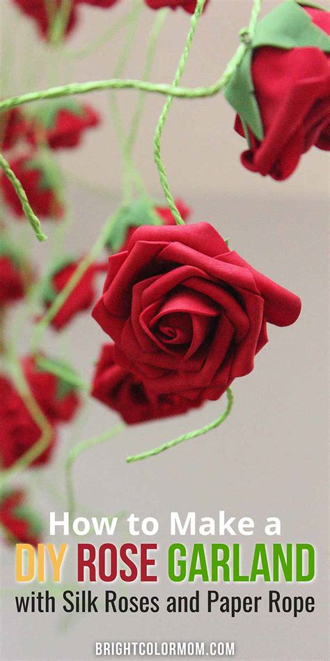 DIY Rose Garland: Unwilting Elegance Made Easy