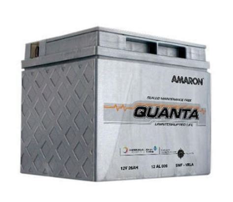 White Amaron Quanta Smf Batteries 12v 26h At Best Price In Delhi Axis