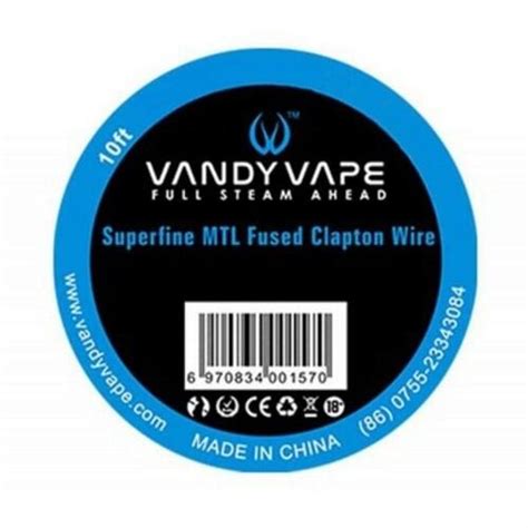 Fio Superfine Mtl Fused Clapton Wire Vandy Vape