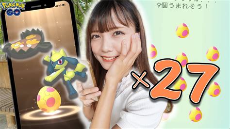 イベント最終日！（でした）7kmタマゴ27連して色違いリオルが欲しい！【ポケモンgo】 Youtube