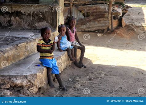 Group Of African Children From Ukunda Kenya Africa Editorial Photo