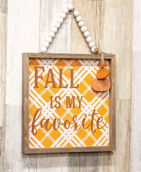 Col House Designs Wholesale Plaid Fall Is My Favorite Beaded Sign