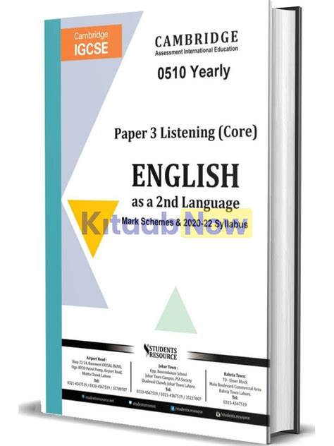 IGCSE English 2nd Language 0510 Paper 3 Core Yearly 2018 2023 KitaabNow