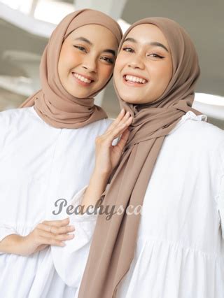 Jual Jilbab Segiempat Inner 2 Layer Pollycotton Premium Hijab Segitiga