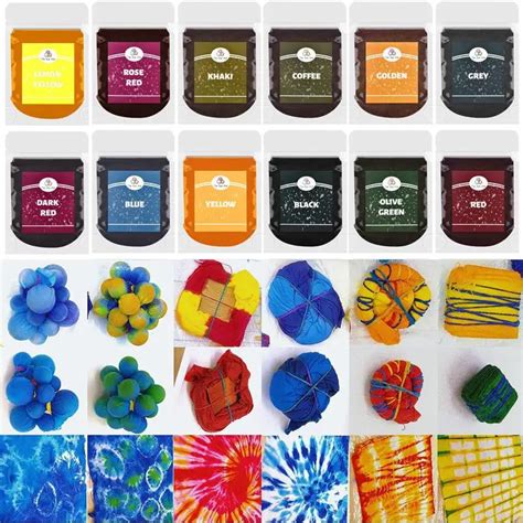 10g Bag 24 Colors Fabric Dye Pigment Dyestuff Dye For Clothing Textile