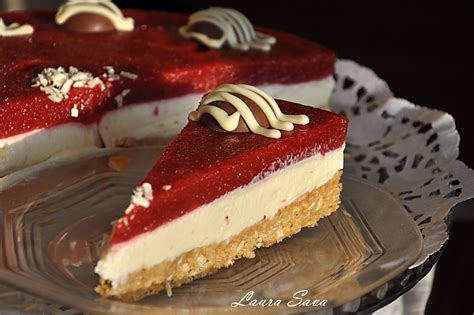 Cheesecake Cu Capsuni Fara Coacere Retete Culinare Cu Laura Sava