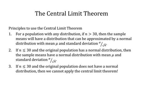 Ppt The Central Limit Theorem Powerpoint Presentation Free Download