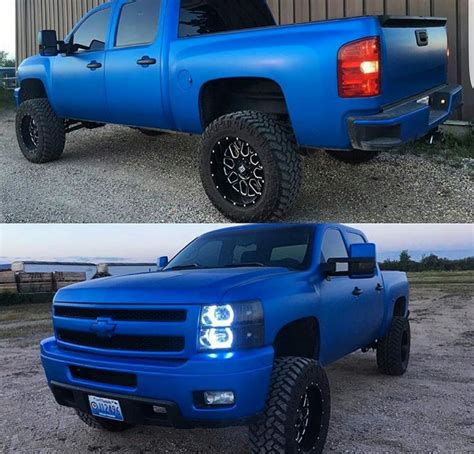 Pretty Blue Lifted Chevy Trucks Jacked Up Trucks New Chevy Truck