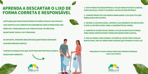 Aprenda A Descartar O Lixo De Forma Correta E Respons Vel Prefeitura