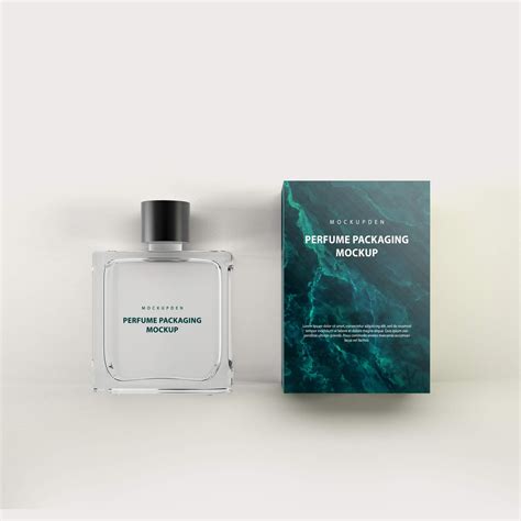 Free Perfume Packaging Mockup PSD Template - Mockup Den