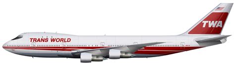 TWA Boeing 747-100 by Bmused55 on DeviantArt