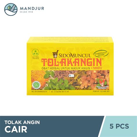 Jual Tolak Angin Cair Dus Isi 5 Sachet Shopee Indonesia