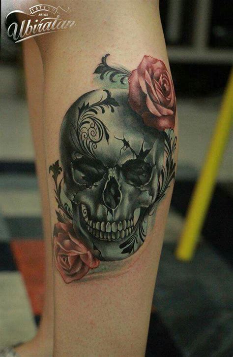 I Love The Look Of This So Sick Feminine Skull Tattoos Skull Rose