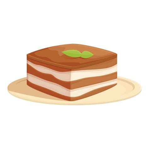 Tiramisu Cream Icon Cartoon Vector Cake Food Vector Art At