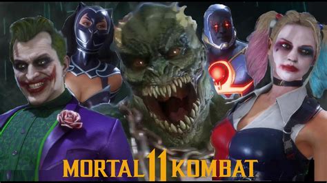 Mortal Kombat 11 All Dc Skins With Gear In Intros And Poses Victory Joker Harley Quinn And More