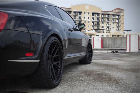 Bentley Continental GT Rides on Black ADV.1 Wheels - GTspirit